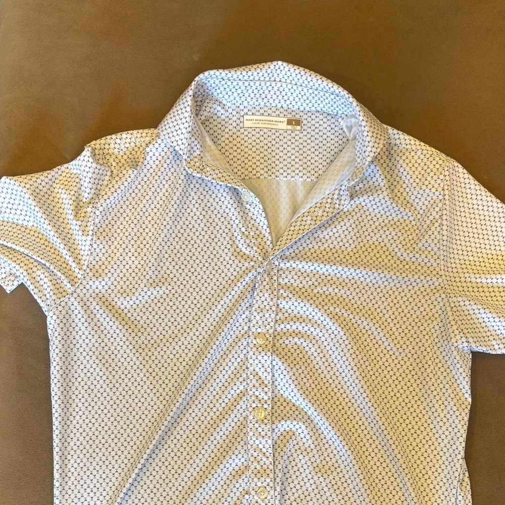 Hart Schaffner Marx Luxury Performance Button Down Polo